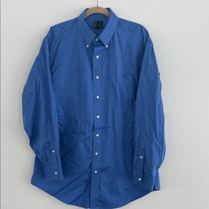 Jos. A. Bank Traveler’s Collection 17.5-35 Longsleeve, Blue